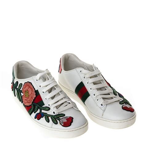 tenis gucci de flores|gucci ace floral shoes.